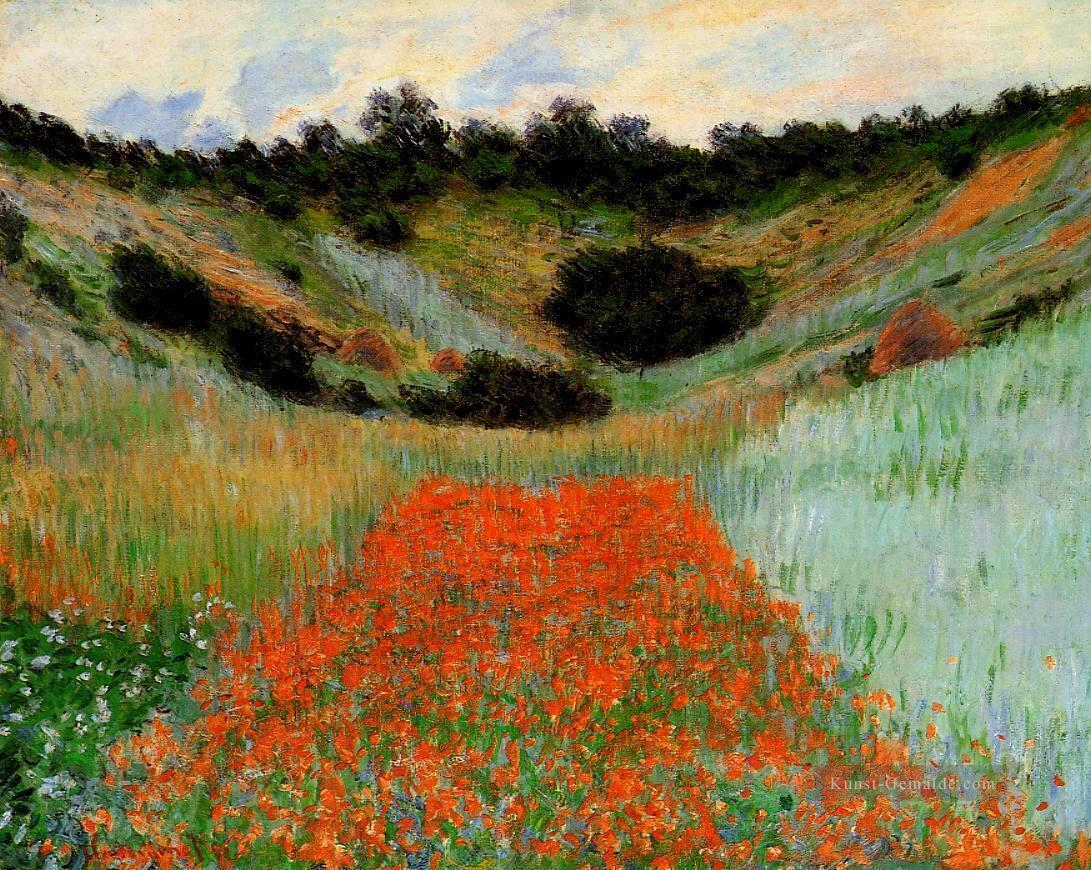 Mohnfeld bei Giverny II Claude Monet impressionistische Blumen Ölgemälde